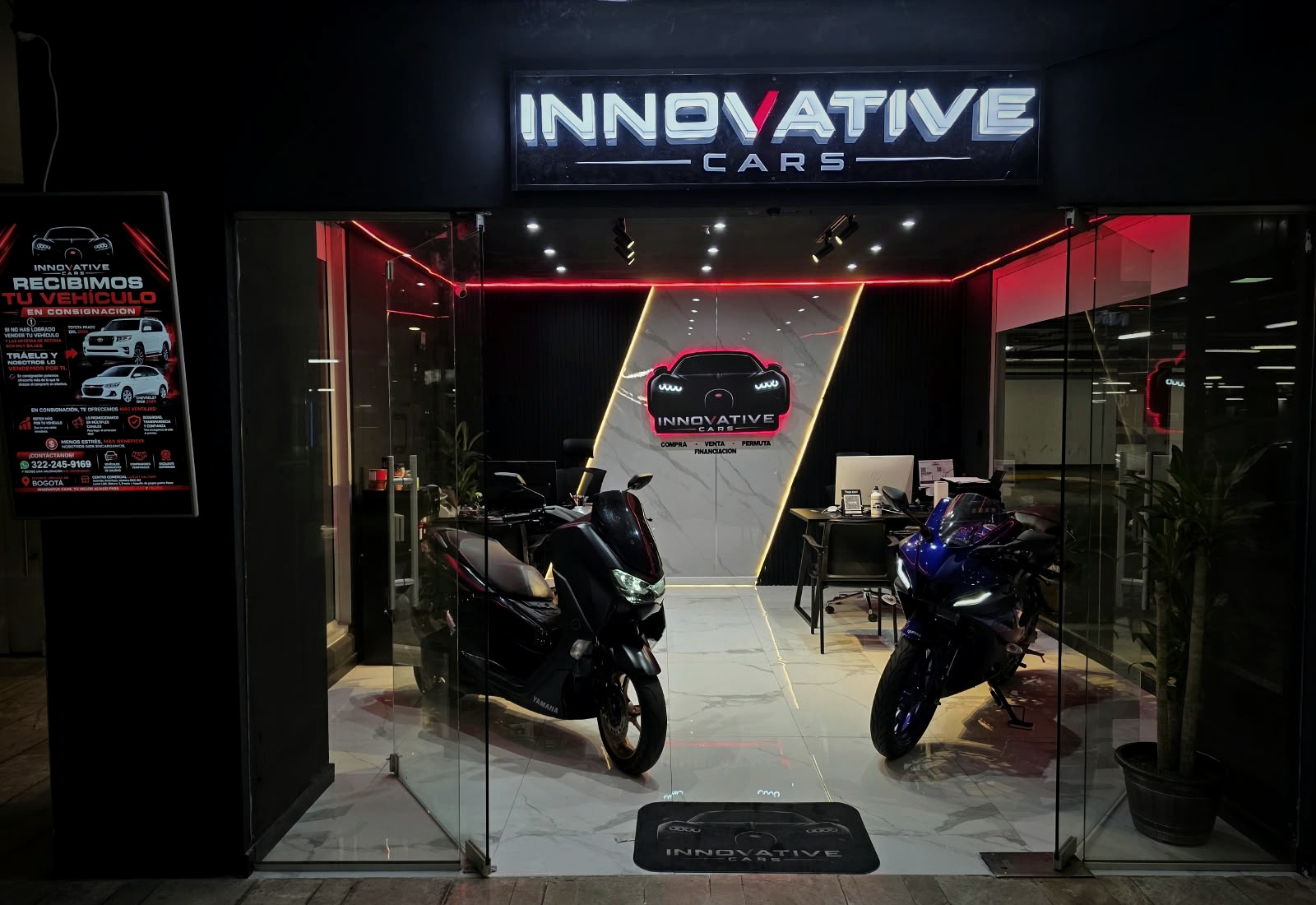 Oficina y showroom de Innovative Cars en Bogotá